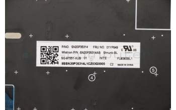 Lenovo 01YP949 NB_KYB FRU COMO SK,LTN,KB-BL,SV,USE