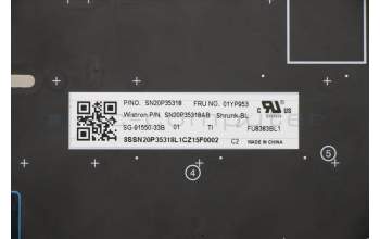 Lenovo 01YP953 NB_KYB FRU COMO SK,LTN,KB-BL,SV,TH