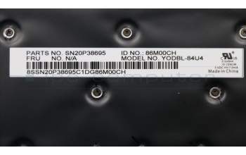Lenovo 01YR611 MECH_ASM GRP_KBD_Bzl_USE,FPR_NFC,BK,CHY