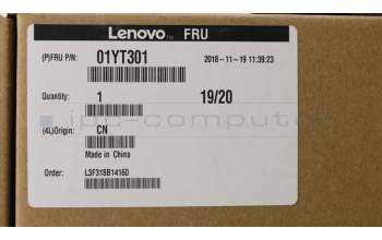 Lenovo COVER COVER,A-Cover,FHD,No CAM,BLK para Lenovo ThinkPad T480s (20L7/20L8)