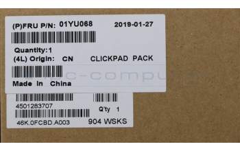 Lenovo MECH_ASM CS16_2BCP,MYLAR,BLACK,TRA para Lenovo ThinkPad L13 (20R3/20R4)