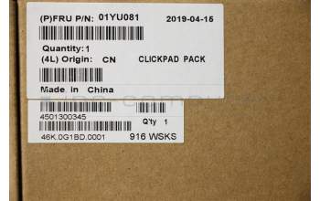 Lenovo 01YU081 MECH_ASM CS16_2BCP,MYLAR,BLACK,CHY