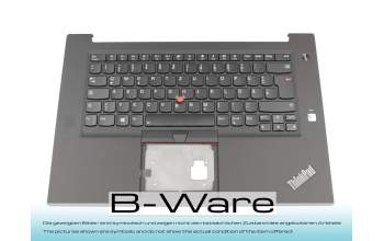 01YU774 teclado incl. topcase original Lenovo DE (alemán) negro/negro con retroiluminacion y mouse stick b-stock