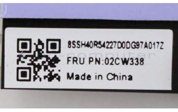 Lenovo 02CW338 HEATSINK HSINK FOR DT-Y SSD ARS BLACK