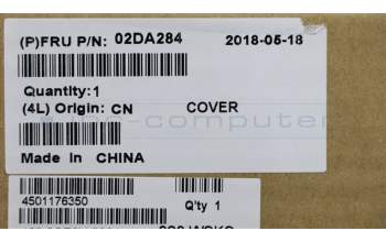 Lenovo 02DA284 COVER FRU LCD Strip cover,YGS2,SR