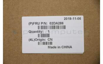 Lenovo 02DA286 COVER LCD Strip cover,YGS2,Black