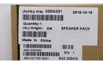 Lenovo SPEAKERINT FRU Speaker ASM(L+R) para Lenovo ThinkPad Yoga L380 (20M7/20M8)