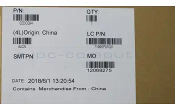 Lenovo 02DC094 HEATSINK FRU UMA THM ASSY TOSHIBA