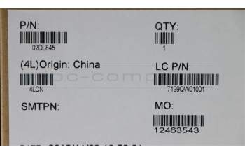 Lenovo 02DL845 COVER D COVER SUB ASSY BK