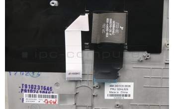 Lenovo 02HL525 C-Cover with keyboard, Hebrew, Black, Backlight, US