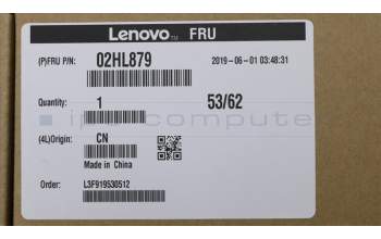 Lenovo 02HL879 MECH_ASM KBD,Bezel,PW BTN,BK