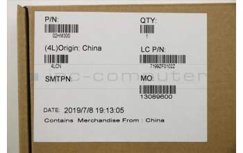 Lenovo 02HM300 MECH_ASM Ccov,SPA,BLKBD,FPR,BK,LTN