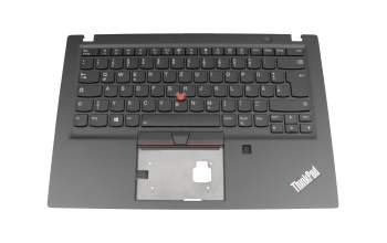 02HM321 teclado incl. topcase original Lenovo DE (alemán) negro/negro con retroiluminacion y mouse stick