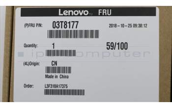 Lenovo CABLE Second Serial Port Cable 250mm para Lenovo ThinkStation P300