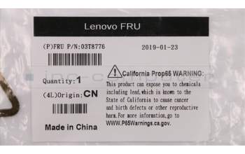 Lenovo 03T8776 FRU, Rear bottom card retainer ASSY