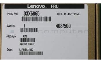 Lenovo CABLE_BO FRU for miniDP to VGA para Lenovo ThinkPad X1 Tablet Gen 2 (20JB/20JC)
