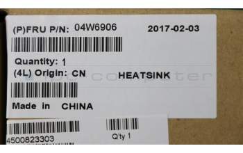 Lenovo 04W6906 HEATSK FRU FAN Integrated AVC