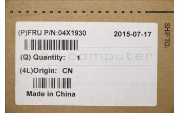 Lenovo 04X1930 FRU BASE Cover ASM ROW for N-Touch