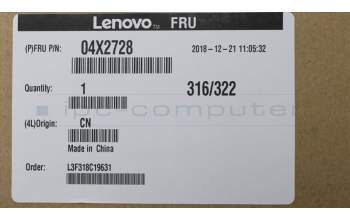 Lenovo 04X2728 CABLE Fru,Front Panel I/O cable ,new FW
