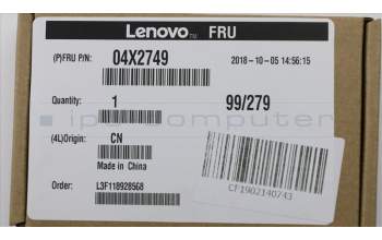 Lenovo CABLE Fru, 780mm M.2 front antenna para Lenovo ThinkCentre M910S (10MK/10ML/10QM)