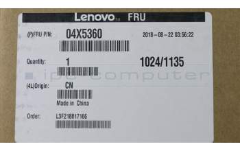 Lenovo 04X5360 BEZEL LCD,Camera plate