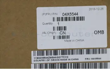 Lenovo 04X5544 FRU KBD Bezel ASM w/o FPR/CS/NFC