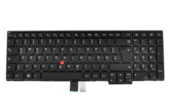 04Y2664 teclado original Lenovo DE (alemán) negro/negro/mate con mouse-stick