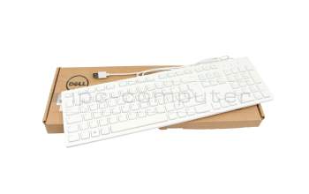08F12W teclado original Dell DE (alemán) blanco