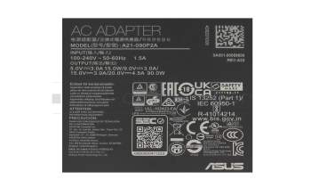0A001-00059600 cargador USB-C original Asus 90 vatios