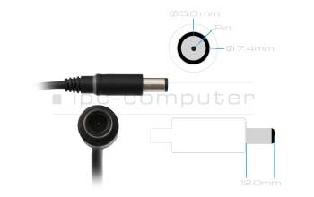 0G4X7T cargador original Dell 65 vatios delgado