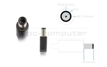 0G60TX cargador original Dell 130 vatios delgado