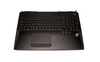 0K200-00090000 teclado incl. topcase original Asus SF (suiza-francés) negro/negro con retroiluminacion