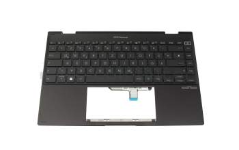0KB0-4606GE00 teclado incl. topcase original Asus DE (alemán) negro/negro con retroiluminacion