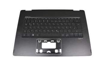 0KN0-F51GE11 teclado incl. topcase original Acer DE (alemán) negro/negro con retroiluminacion