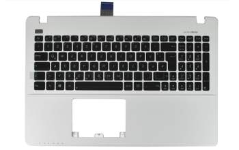 0KN0-PE1GE11 teclado incl. topcase original Pegatron DE (alemán) negro/blanco