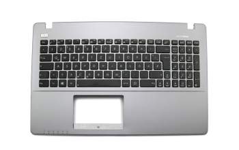 0KN0-PM1GE1216075020205 teclado incl. topcase original Asus DE (alemán) negro/canaso