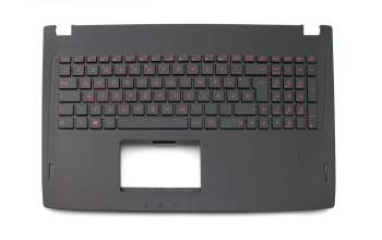 0KN0-TD4GE13 teclado incl. topcase original Asus DE (alemán) negro/negro con retroiluminacion