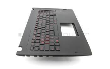 0KN0-TD4GE13 teclado incl. topcase original Asus DE (alemán) negro/negro con retroiluminacion