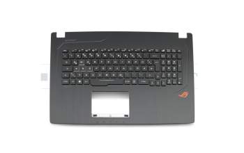 0KN1-0B4GE21 teclado incl. topcase original Asus DE (alemán) negro/negro con retroiluminacion RGB