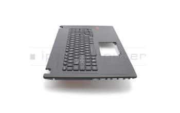0KN1-0B4GE21 teclado incl. topcase original Asus DE (alemán) negro/negro con retroiluminacion RGB