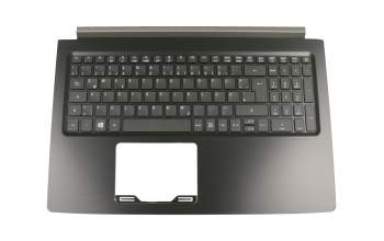 0KN1-0T1GE11 teclado incl. topcase original Acer DE (alemán) negro/negro