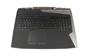 0KN1-2L2GE111 teclado incl. topcase original Pega DE (alemán) negro/negro con retroiluminacion - con altavoces -