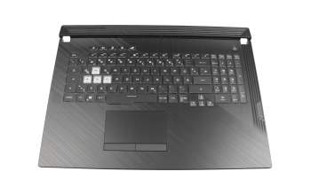 0KN1-912GE11 teclado incl. topcase original Pega DE (alemán) negro/negro con retroiluminacion - without keystone slot -