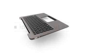 0KNB0-2632GE00 teclado incl. topcase original Asus DE (alemán) negro/plateado con retroiluminacion