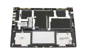 0KNB0-3625SF00 teclado incl. topcase original Asus SF (suiza-francés) negro/plateado con retroiluminacion