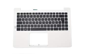 0KNB0-4123FR00 teclado incl. topcase original Asus FR (francés) negro/blanco