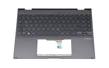 0KNB0-4613GE00 teclado incl. topcase original Asus DE (alemán) negro/negro con retroiluminacion