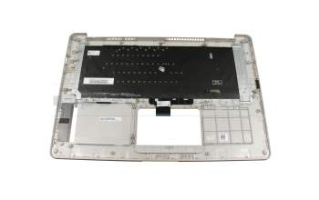 0KNB0-4626GE00 teclado incl. topcase original Asus DE (alemán) negro/plateado con retroiluminacion