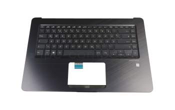 0KNB0-4629GE00 teclado incl. topcase original Asus DE (alemán) negro/negro con retroiluminacion