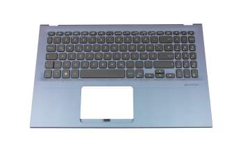 0KNB0-5113GE00 teclado incl. topcase original Asus DE (alemán) negro/azul